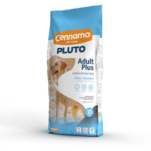 PLUTO Adult Plus Medium & Maxi Pollo e Tacchino 15kg+3kg